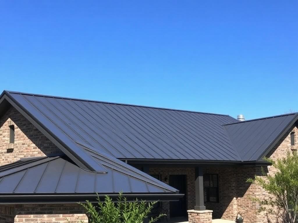 Aging shingle → standing seam metal — Cedar Park — after